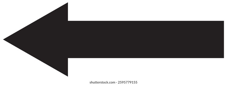 Long arrows icon set. Vector set of trendy long arrows left and right in flat style. Replaceable vector design eps 10 