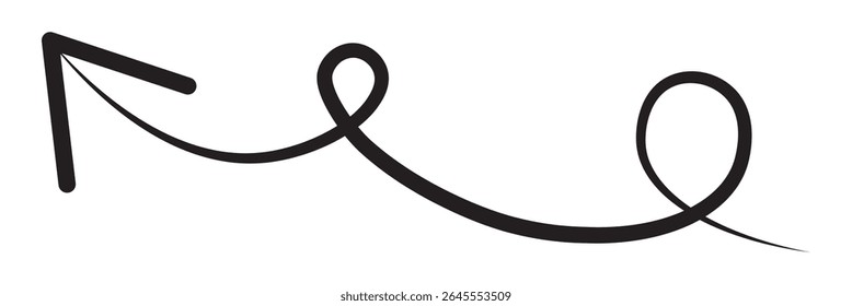 Long arrows icon set. Vector set of trendy long arrows left and right in flat style eps 10.