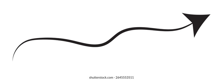 Long arrows icon set. Vector set of trendy long arrows left and right in flat style eps 10.