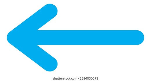 Long arrows icon vector illustration. Blue Long arrow pointing Right. Blue Long arrow icon. Long arrow isolated on white background. Blue bold arrow icon vector. 