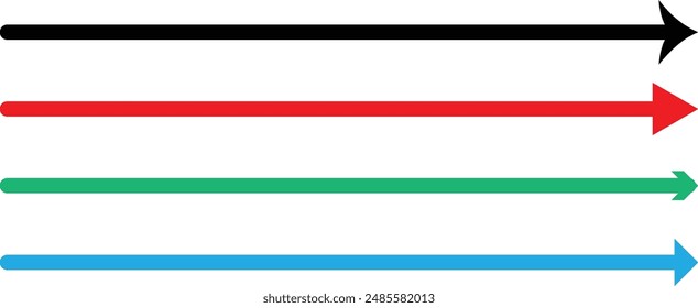 Long Arrows pointing on right side