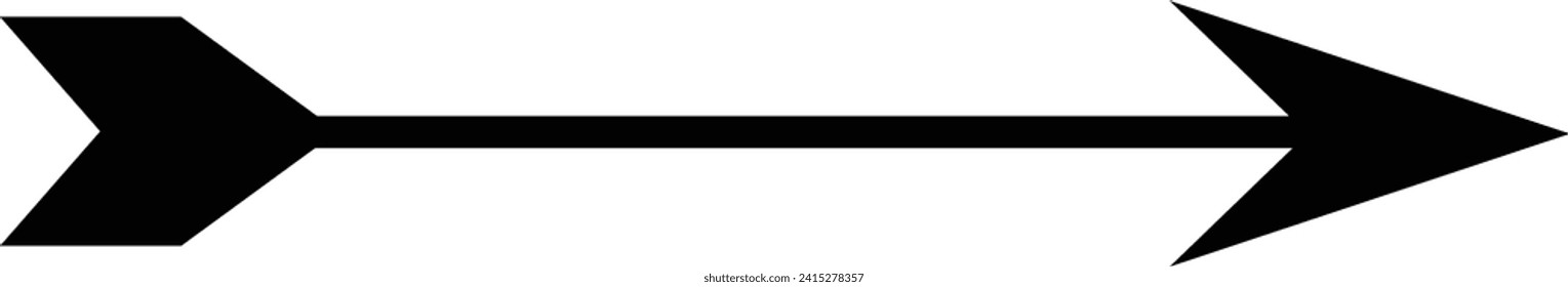 long Arrows vector set. Arrow icon collection. Set different arrows or web design