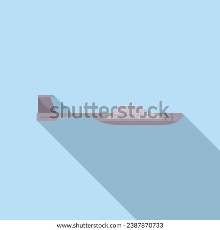 Long avia drone icon flat vector. Spy ai camera. Locator land map