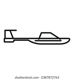 Long avia drone icon outline vector. Spy ai camera. Locator land map