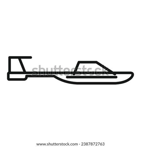 Long avia drone icon outline vector. Spy ai camera. Locator land map