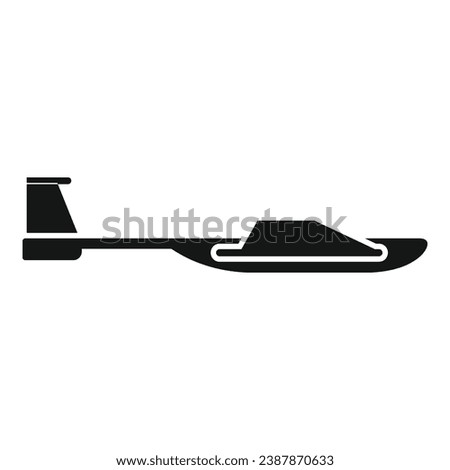 Long avia drone icon simple vector. Spy ai camera. Locator land map