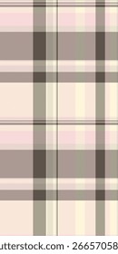 Verificación de textura de fondo largo, patrón de tela escocesa sin costuras. Tejido de Vector para el hogar tartán textil en colores claros y de seda de maíz paleta.