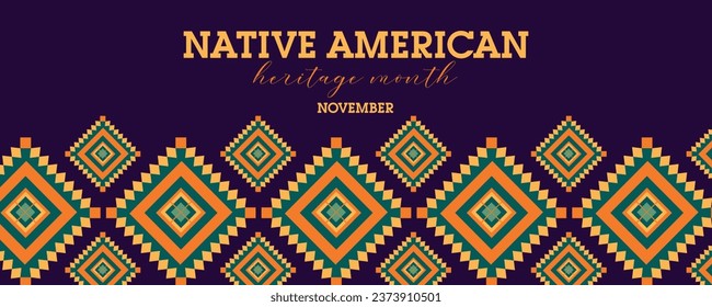 Long banner for Native American Heritage Month