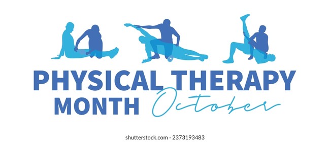 Long banner for Physical Therapy Month svg