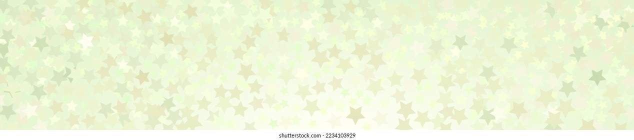 long banner with stars shapes
