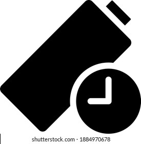 Long Battery Life Icon, vector illustration