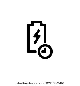 Long Battery Life Icon, Vector illustration design.