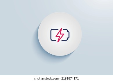 Long Battery Life Icon Vector Design