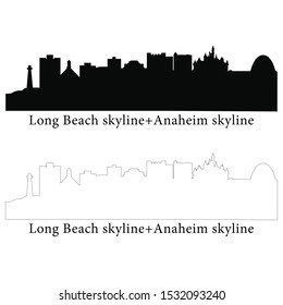 Long Beach + Anaheim Skyline