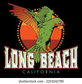 Long Beach, California (Parrot design)