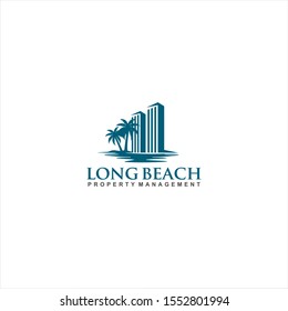 Long Beach Logo Template Design