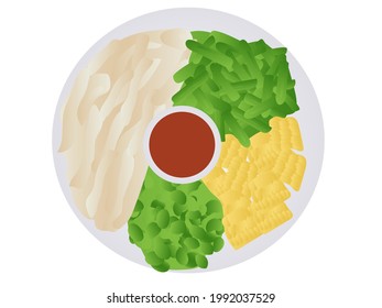Long Beans and Boiled Corn Dip
