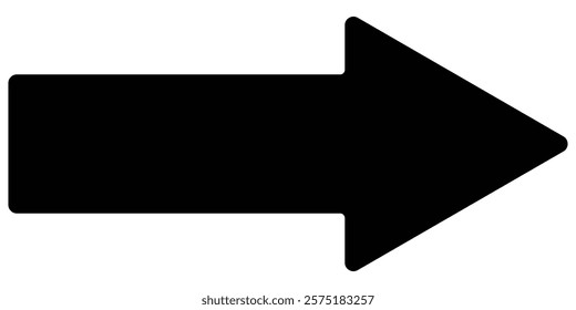 Long black arrow icon, outline icon vector, Thick long and black arrow icon,  long straight, right and left side arrow signs, indicated the direction symbol. long and straight arrow icon vector. EPS10