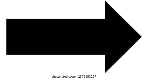 Long black arrow icon, outline icon vector, Thick long and black arrow icon,  long straight, right and left side arrow signs, indicated the direction symbol. long and straight arrow icon vector. EPS10