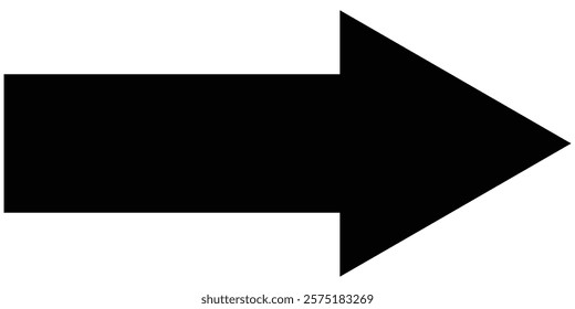 Long black arrow icon, outline icon vector, Thick long and black arrow icon,  long straight, right and left side arrow signs, indicated the direction symbol. long and straight arrow icon vector. EPS10