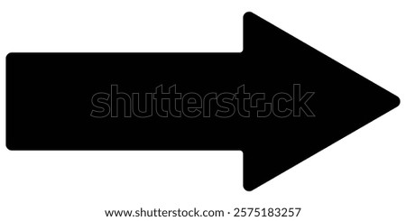 Long black arrow icon, outline icon vector, Thick long and black arrow icon,  long straight, right and left side arrow signs, indicated the direction symbol. long and straight arrow icon vector. EPS10