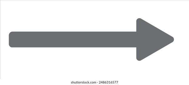 Conjunto de iconos de flechas largas. Conjunto de Vector de diseño de Vector de flecha larga de moda.