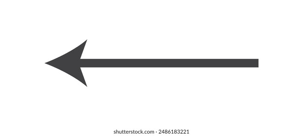 Long black arrow pointing to the right .arrow icon vector illustration.