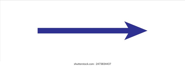 long blue arrow, arrow icons