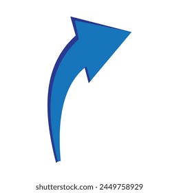 long blue arrows, arrow icons