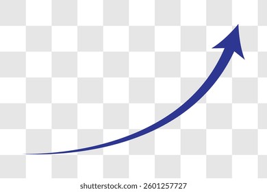  long blue curve arrow icon vector . blue curve arrow icon . long arrow icon set. curved arrows isolated on white background. Curved arrows, hand drawn curved arrows.