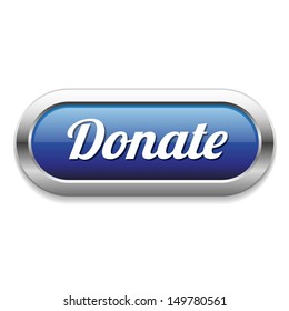 Long blue donate button