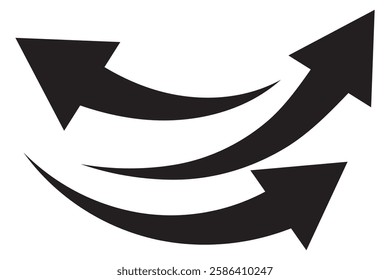 long blue flat design arrow pointing right icon vector illustration	