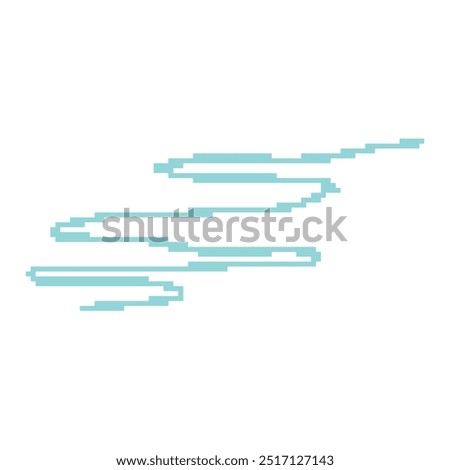 long blue river pixel art