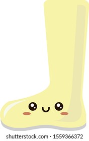 Long boots, illustration, vector on white background.