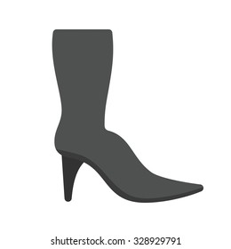 Long, boots, winter icon vector image. Can also be used for clothes and fashion. Suitable for web apps, mobile apps and print media.
