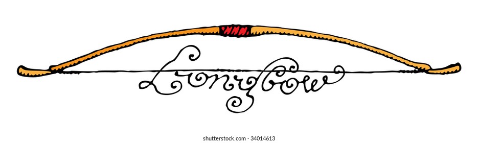Long Bow Illustration Script Sign Stock Vector (Royalty Free) 34014613 ...