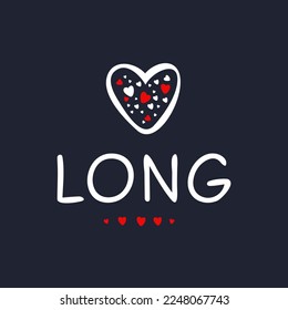 (Long) Kalligrafiename, Vektorgrafik.