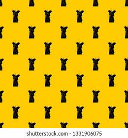 Long candle pattern seamless vector repeat geometric yellow for any design