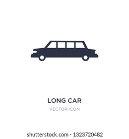 long car icon on white background. Simple element illustration from Transport concept. long car sign icon symbol design.