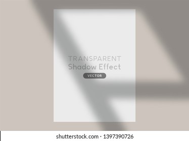 A long cast transparent shadow overlay effect. Vector illustration.