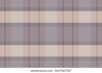 Long check background vector, masculine texture tartan fabric. Flow seamless textile pattern plaid in pastel and white colors palette.