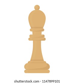 
Long chess piece with the bishop hat like dome on the edge denoting chess bishop icon
