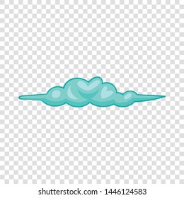 Long cloud icon. Cartoon illustration of long cloud vector icon for web design