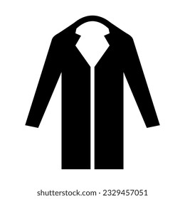 Long Coat Vector Glyph Icon For Personal And Commercial Use.
