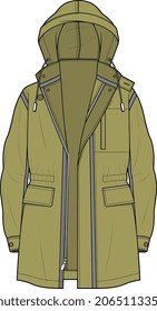 LONG COATS AND VARSITY JACKETS SKETCH VECTOR FOR MEN AND BOYS WEAR VECTOR