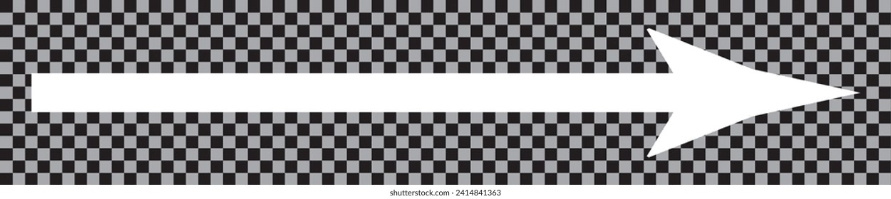 Colorido largo e icono vector de flecha blanca y negra. Flecha doble horizontal negra. Vector Estilo plano de flecha arriba y abajo. Icono de ilustración de vector aislado en fondo blanco. 7891