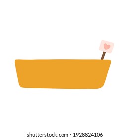 long container pot for growing plants gardening tools elements icon illustration