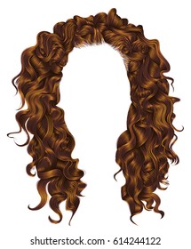 long curly hairs    ginger redhead 
 colors  .  beauty fashion style . wig .
