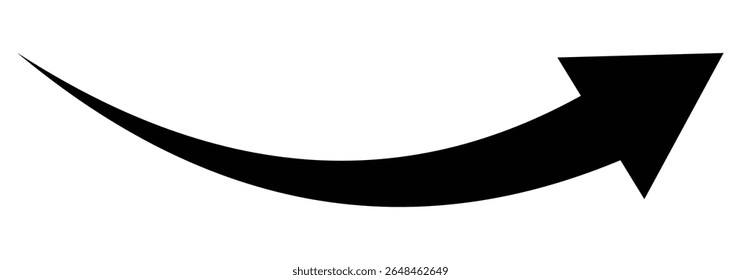 Long curve arrow icon. Curved arrows. Arrow sign. Arrow icon for your web site design, logo, app, UI. vector illustration.