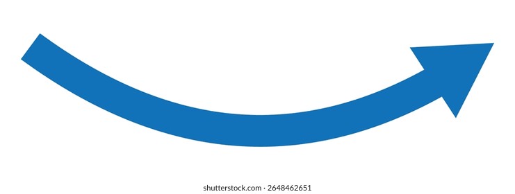 Long curve arrow icon. Curved arrows. Arrow sign. Arrow icon for your web site design, logo, app, UI. vector illustration.